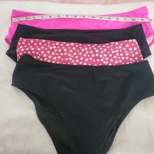 Lot of 4 bikini bottoms